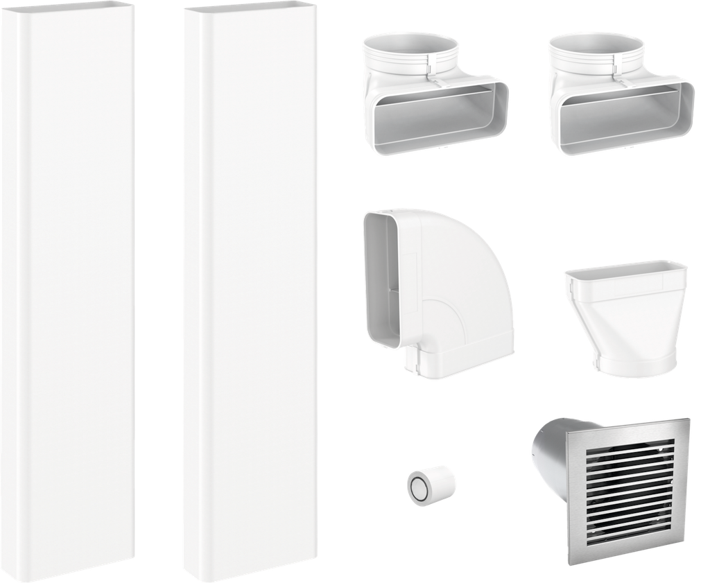DFKS-AR Flachkanal-Set Abluft für KMDA 7272-1 / 7473-1 / 7676-1 / 7876-1